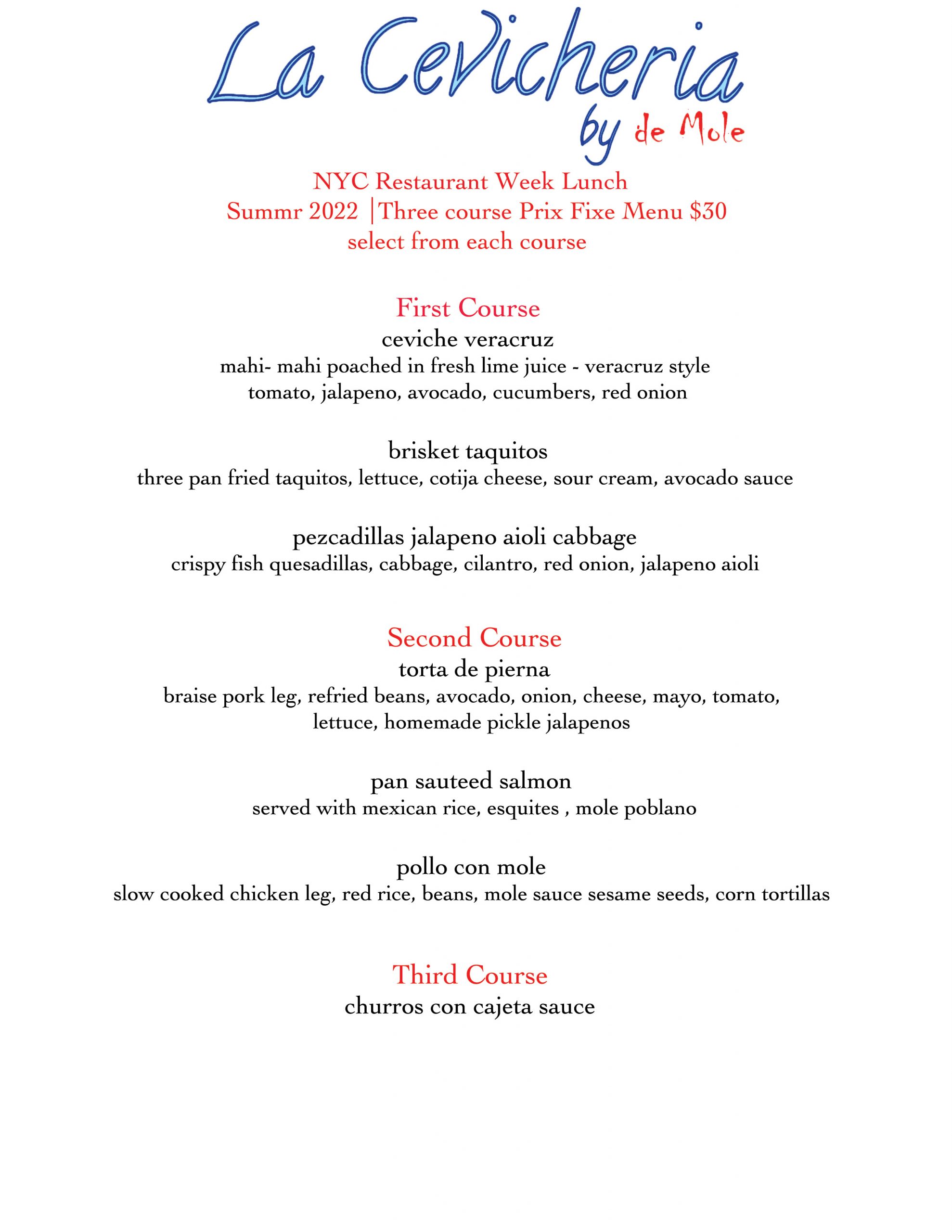 ASTORIA $30 NYC restaurant week SUMMER LUNCH 2022 BK V2